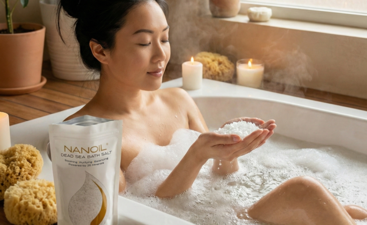 nanoil Kúpeľová soľ z Mŕtveho mora